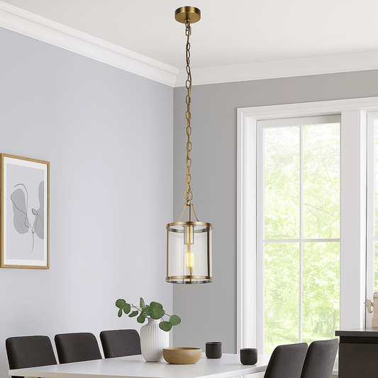 Lights  -  Pisa 1 Light Pendant Light -Antique brass  -  60012032