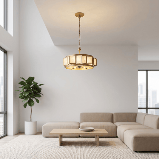 Lights  -  L&B 23012-450GO 3 Light Pendant Ceiling Light - Gold  -  60012040