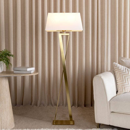 Lights  -  Brindisi Floor Lamp - Satin Brass  -  60012069