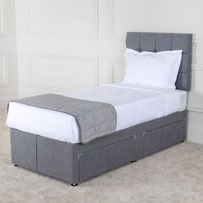  -  Outlet Diamond Single Divan Set - Titanium  -  60012102