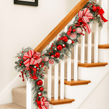 Christmas  -  Candy Sweet & Red Berries Garland - 180cm  -  60012185