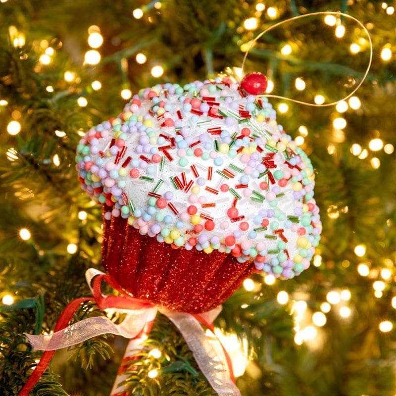 Christmas  -  Red Cupcake Pick - 48cm  -  60012222
