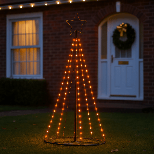 Christmas  -  Flexibright LED Pyramid Tree Christmas Lights - Rainbow  -  60012270