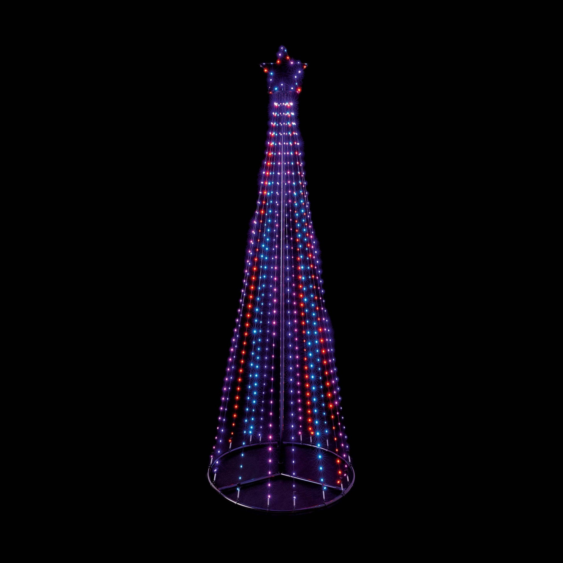 Christmas  -  Flexibright LED Pyramid Tree Christmas Lights - Rainbow  -  60012272