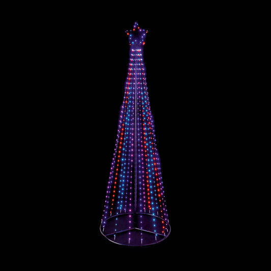 Christmas  -  Flexibright LED Pyramid Tree Christmas Lights - Rainbow  -  60012272