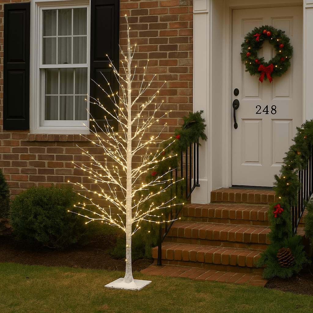 Christmas  -  560 LED Christmas Birch Tree Warm White - 1.5m  -  60012275