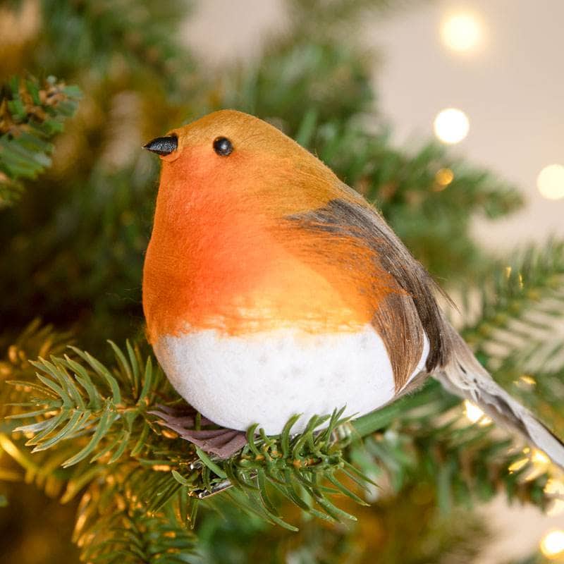 Christmas  -  Reggie Robin Clip Christmas Decoration - 12cm  -  60012331