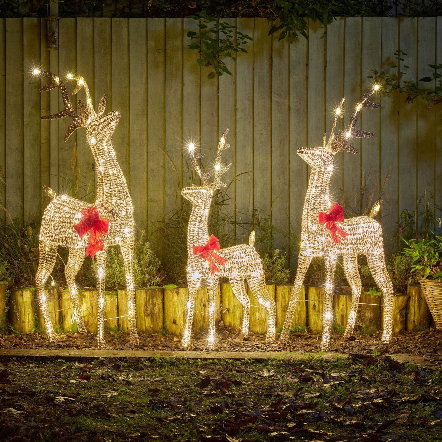 Christmas  -  Gold GlitterTwist Reindeer - 80cm  -  60012354