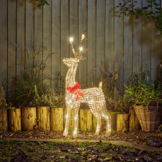 Christmas  -  Gold GlitterTwist Reindeer - 80cm  -  60012354