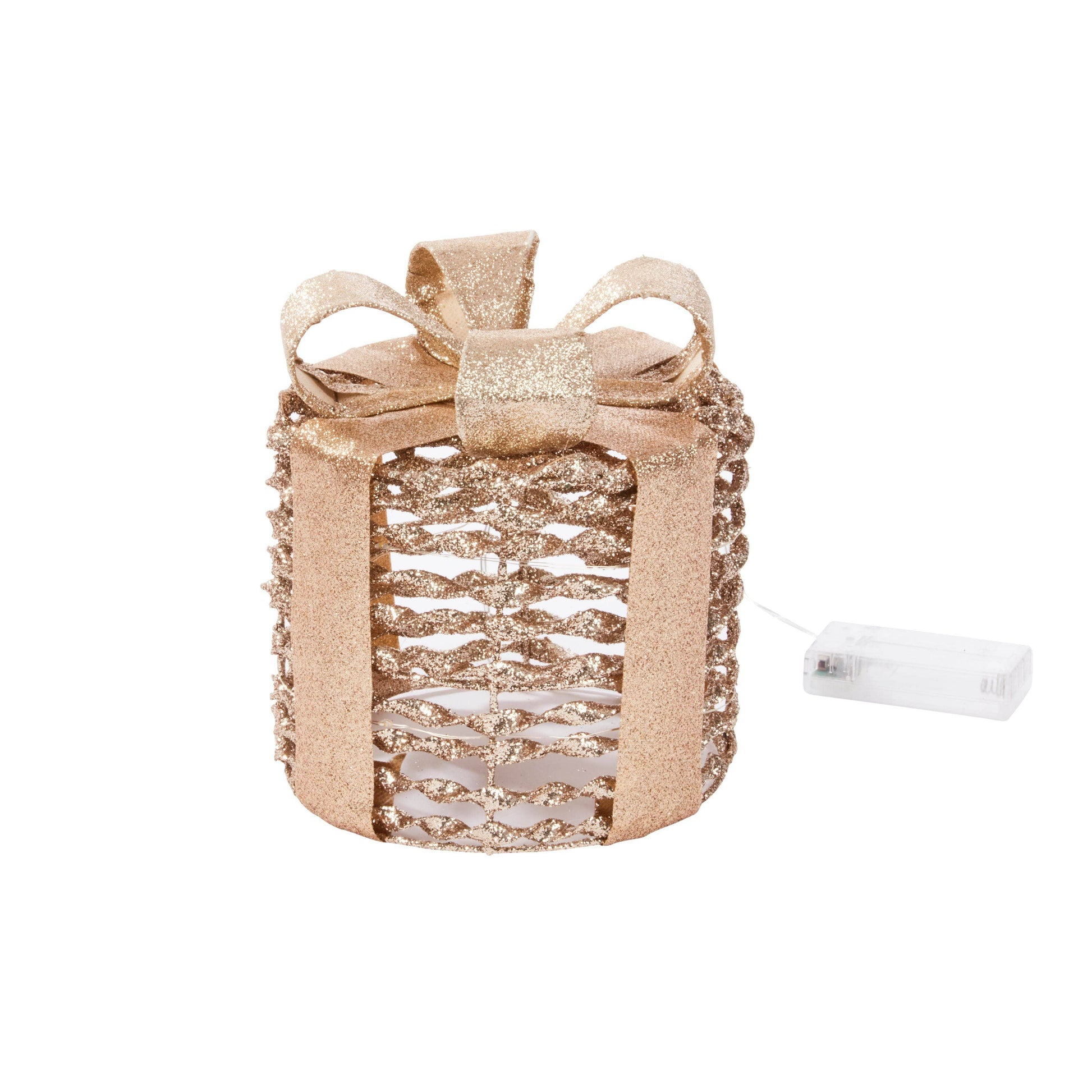 Christmas  -  Glitter Twist Gift Boxes Set Of 3 - Gold  -  60012367