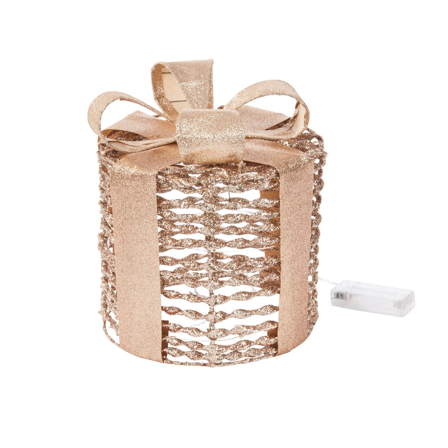 Christmas  -  Glitter Twist Gift Boxes Set Of 3 - Gold  -  60012367