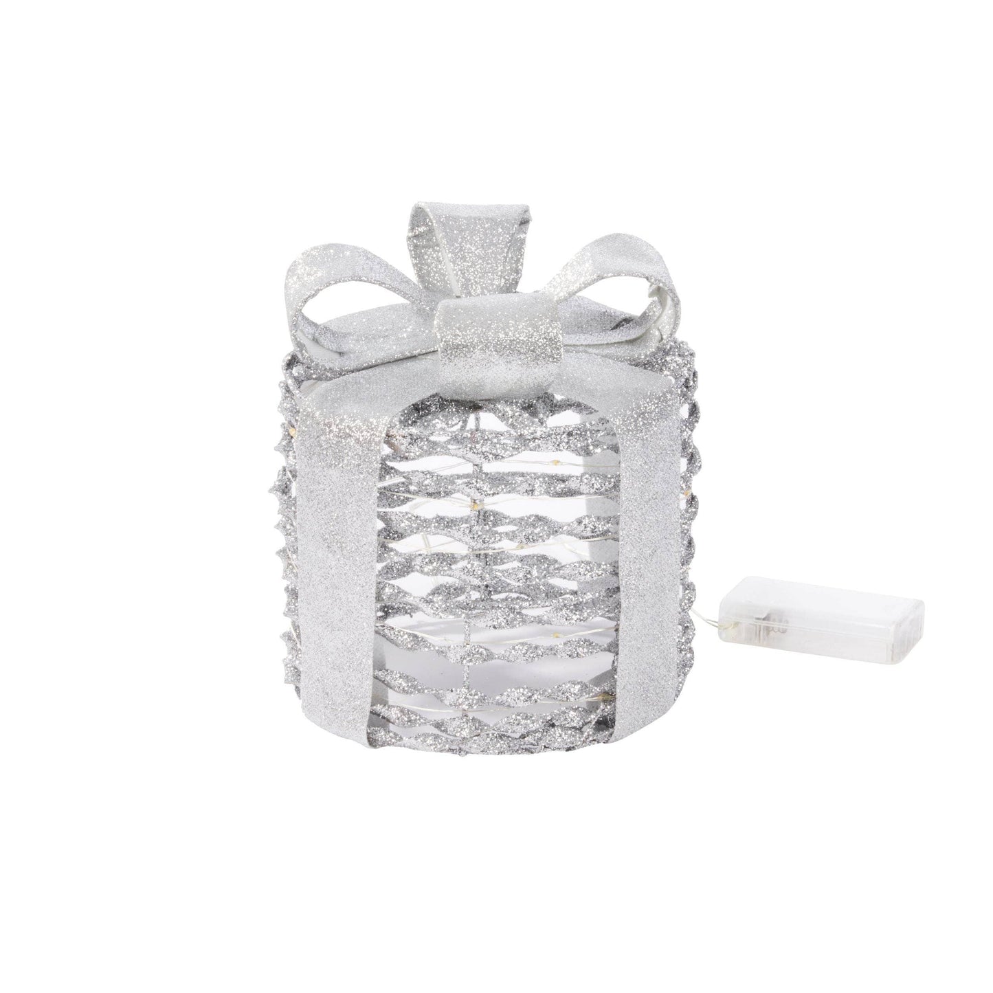 Christmas  -  Silver GlitterTwist Gift Boxes - Set of 3  -  60012368