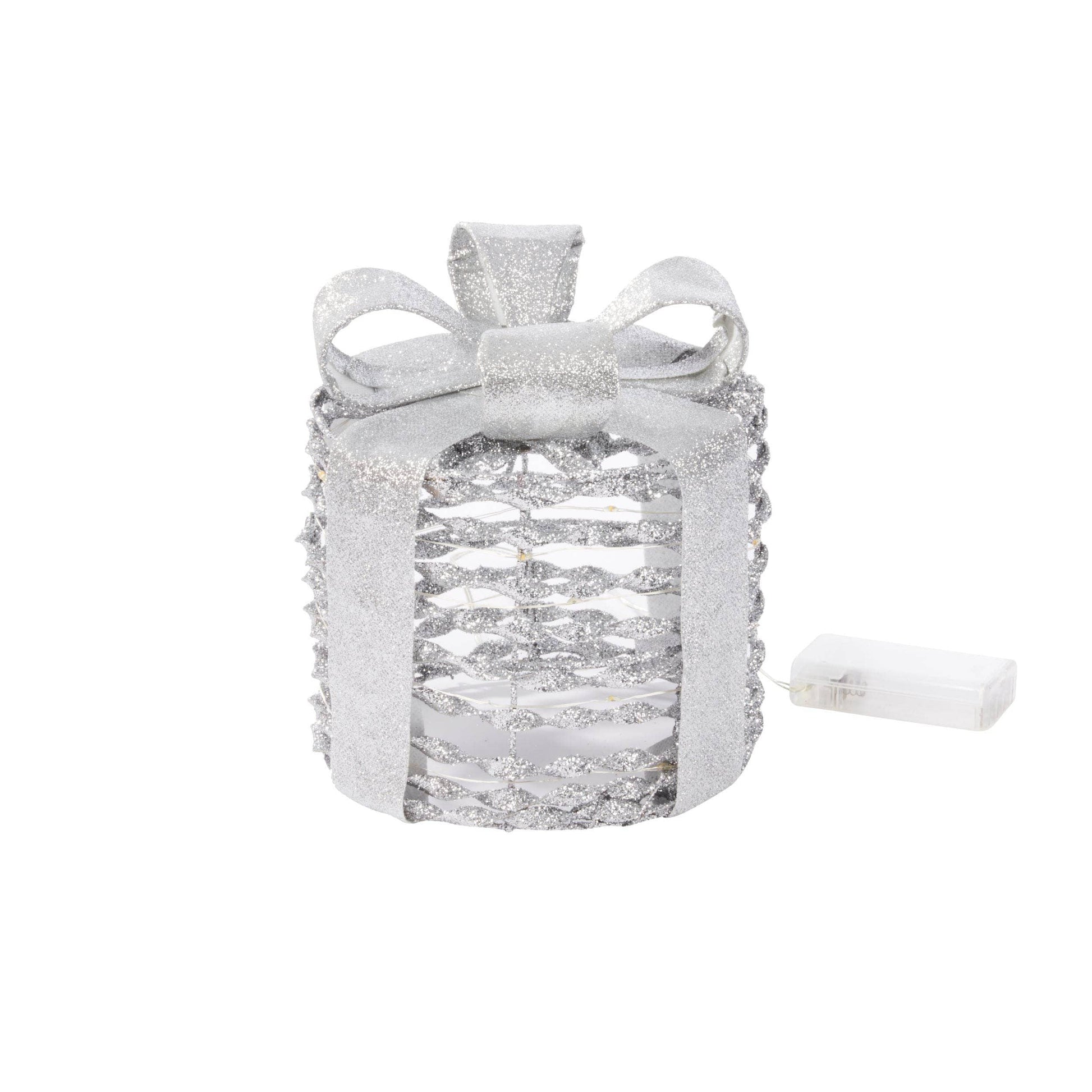 Christmas  -  Silver GlitterTwist Gift Boxes - Set of 3  -  60012368