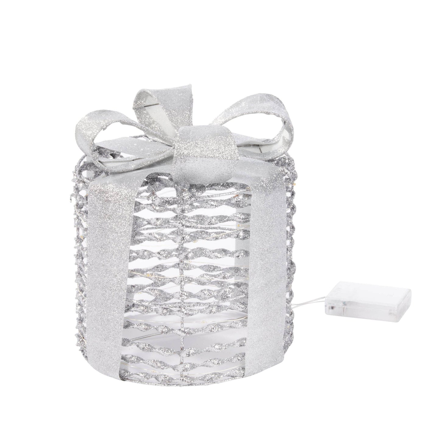 Christmas  -  Silver GlitterTwist Gift Boxes - Set of 3  -  60012368