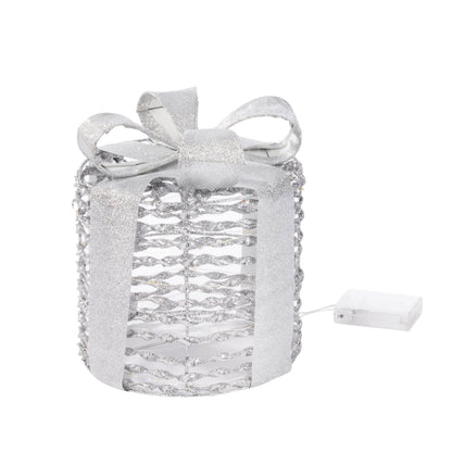Christmas  -  Silver GlitterTwist Gift Boxes - Set of 3  -  60012368