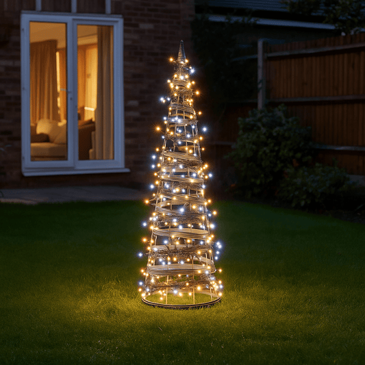 Christmas  -  768 LED Compact Cluster Christmas Tree Lights - White & Warm White  -  60012396