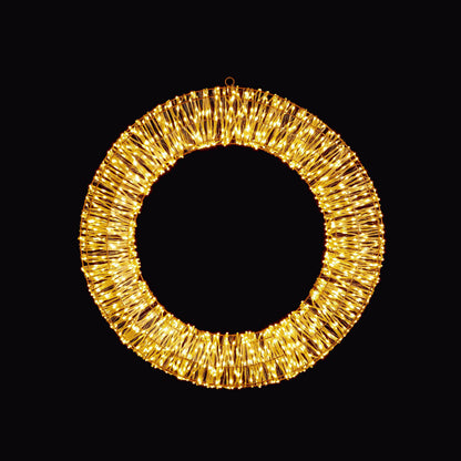 Christmas  -  Rose Gold LED Wreath - 70cm  -  60012408