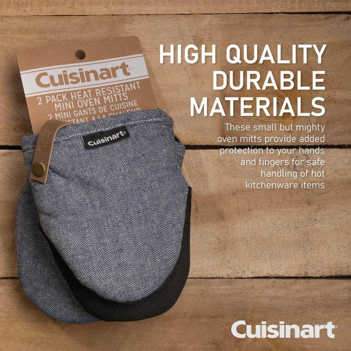 Kitchenware  -  Cuisinart Neoprene Mini Mitts -  Herringbone Blue  -  60012559