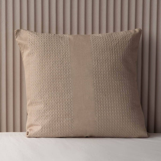 Homeware  -  Waffle Stripe Cushion - Latte  -  60013489