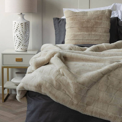 Homeware  -  Alaska Faux Fur Cushion - Oatmeal  -  60013499