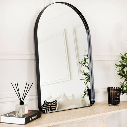 Mirrors  -  Black Arch Mirror - 60 x 90cm  -  60013563