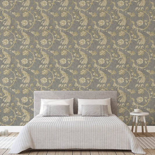 Wallpaper -  Grandeco Paradise Birds - 196201  -  60013612