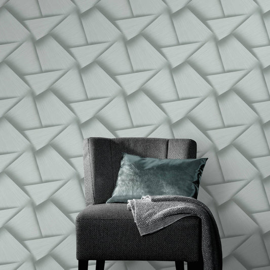 Wallpaper  -  Erismann B46 Graphic Green Wallpaper - 10401-24  -  60013649