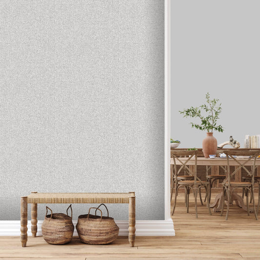 Wallpaper  -  Rasch Fiji Grey Linen Wallpaper - 316100  -  60013732