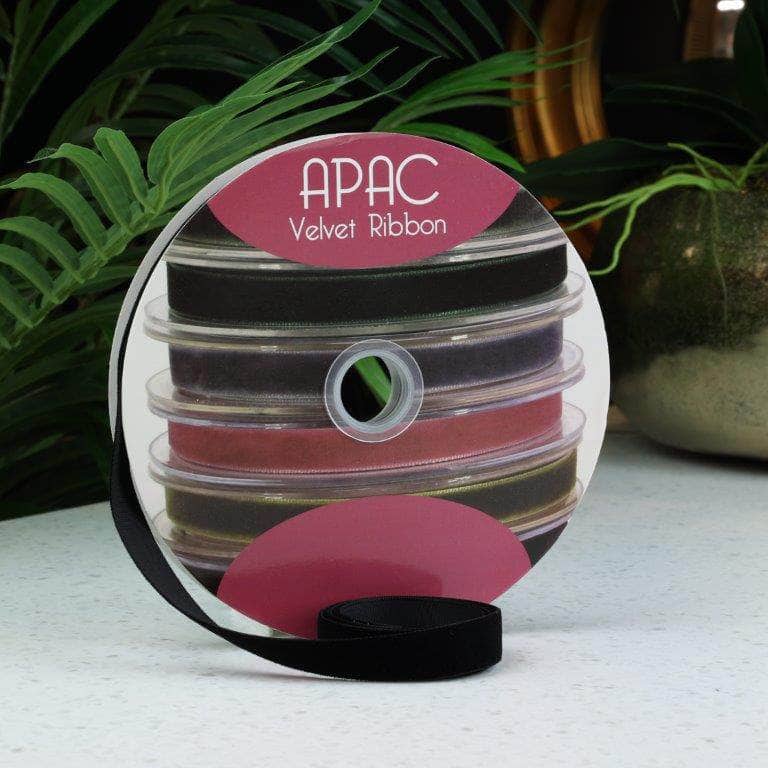 Christmas  -  Black Velvet Ribbon - 15mm x 20m  -  60014174