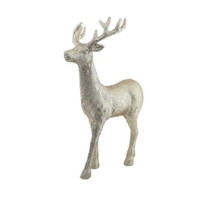 Christmas  -  Glitter Gold Standing Reindeer Ornament - 45cm  -  60014181