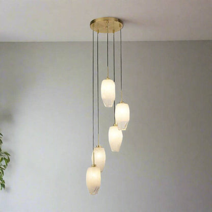 Lights  -  Verona Multidrop 5 Light Pendant Light - Gold  -  60014274
