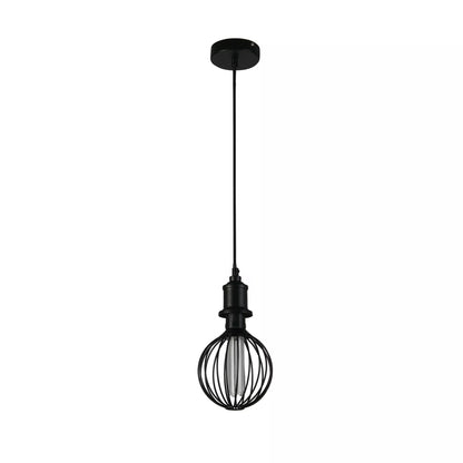 Lights  -  26004BK LED Globe Cage Ceiling Light - Black  -  60014277