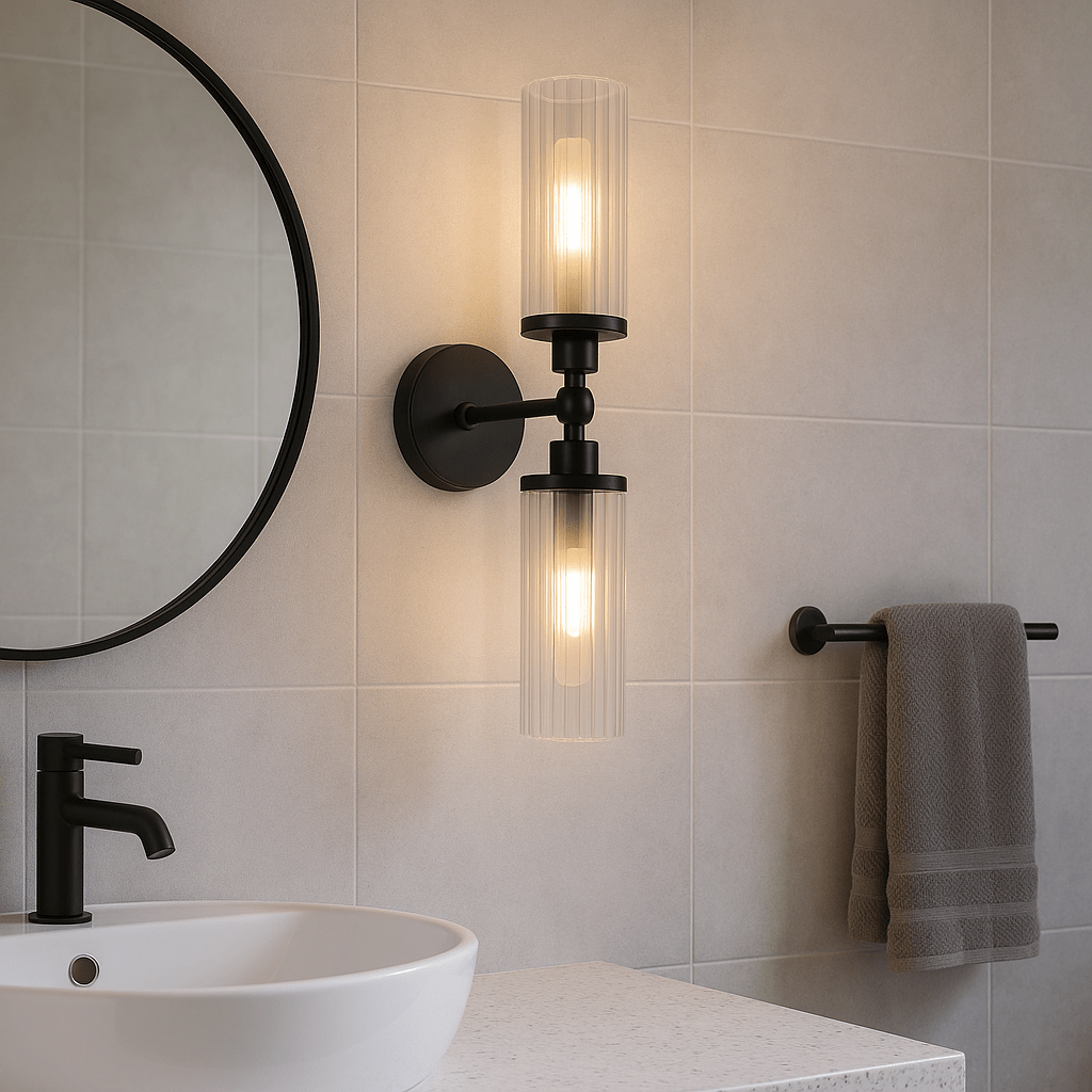 Lights  -  Padua 2 Light Wall Light - Black  -  60014307