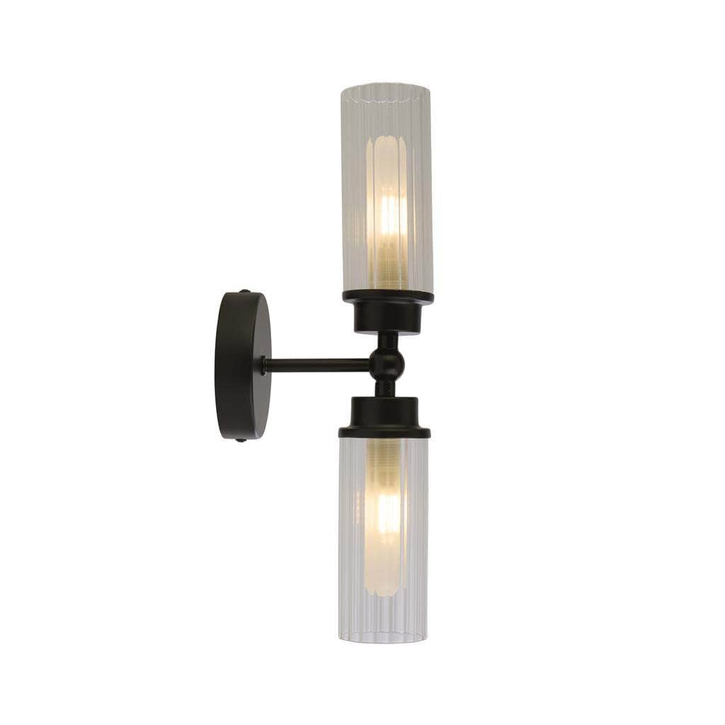 Lights  -  Padua 2 Light Wall Light - Black  -  60014307