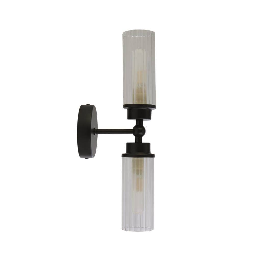 Lights  -  Padua 2 Light Wall Light - Black  -  60014307