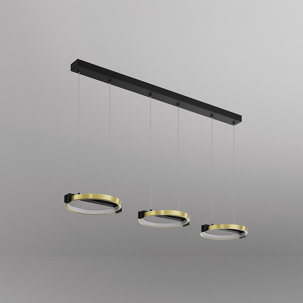 Lights  -  Prato 3 Light Pendant Light - Gold  -  60014312
