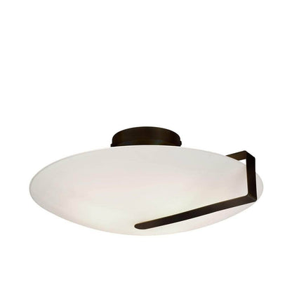 Lights  -  Parma Flush Ceiling Light - Black  -  60014321