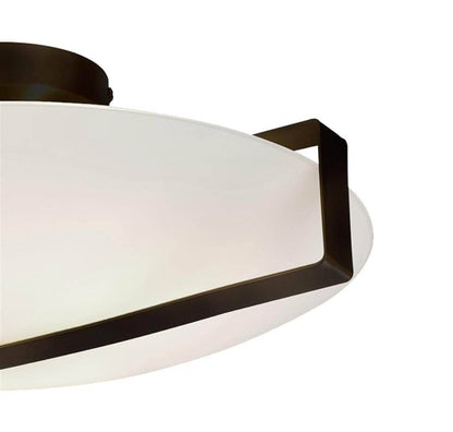 Lights  -  Parma Flush Ceiling Light - Black  -  60014321