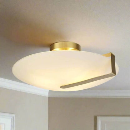 Lights  -  Parma Flush Ceiling Light - Gold  -  60014322