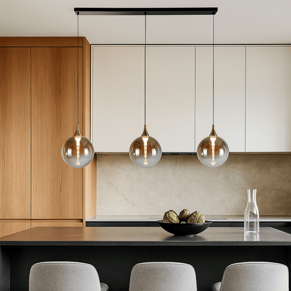 Lights  -  Livorno 3 Light Pendant Light - Black & Gold  -  60014323