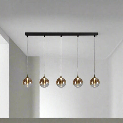Lights  -  Livorno 5 Light Pendant Light - Black & Gold  -  60014324