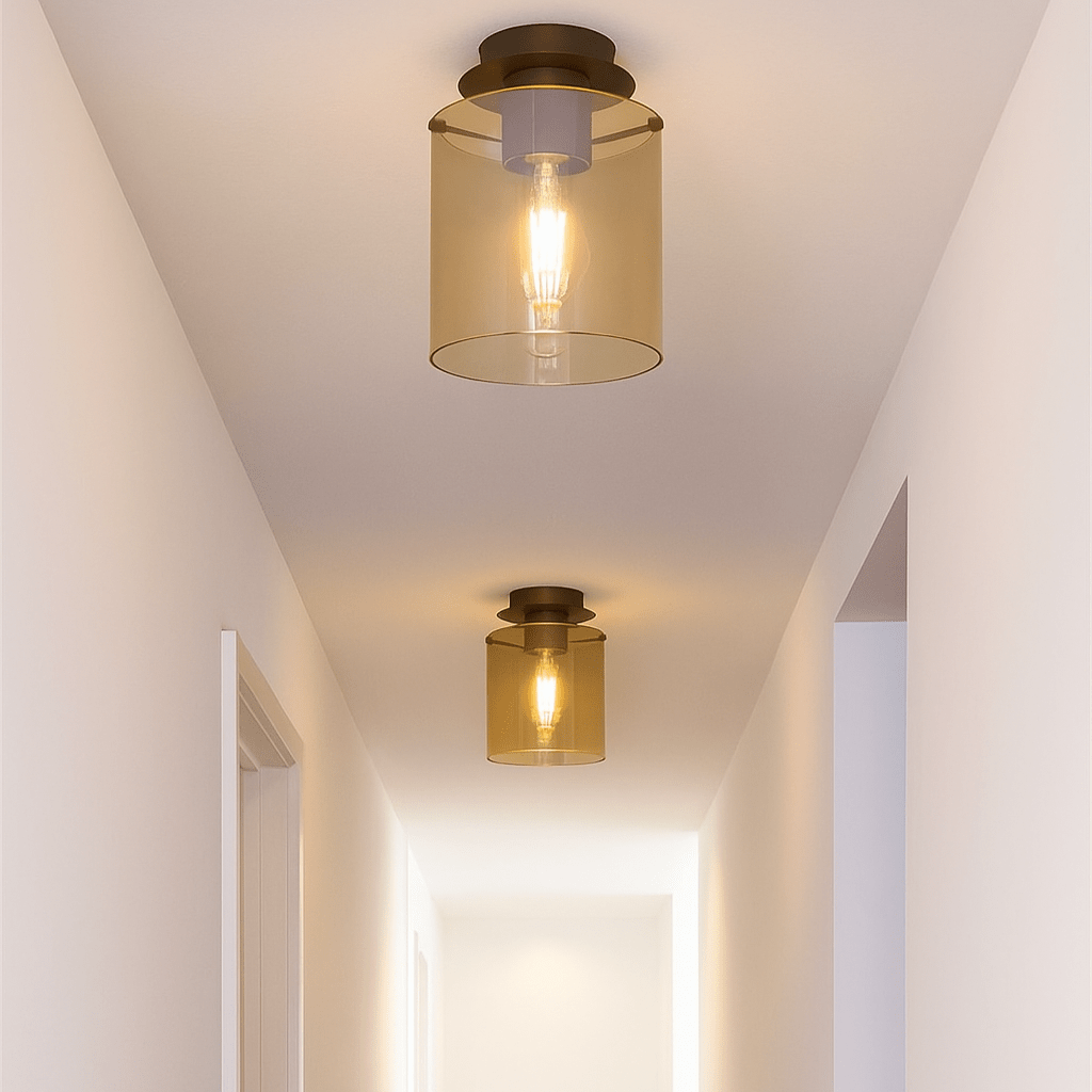 Lights  -  Ferrara Flush Ceiling Light - Mocha  -  60014336