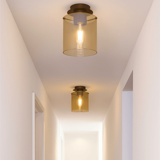 Lights  -  Ferrara Flush Ceiling Light - Mocha  -  60014336
