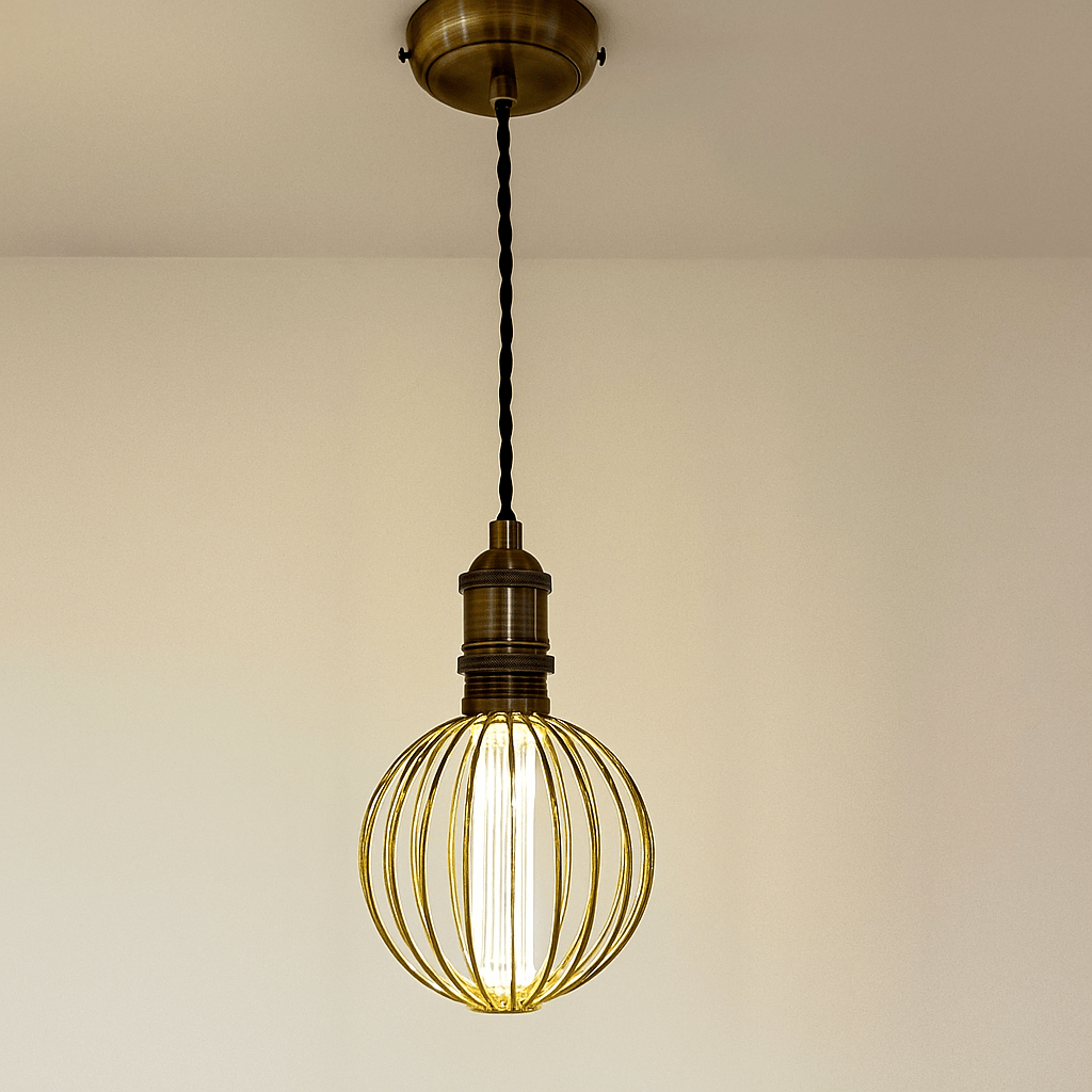 Lights  -  26004GO Gold Globe Ceiling Light  -  60014345