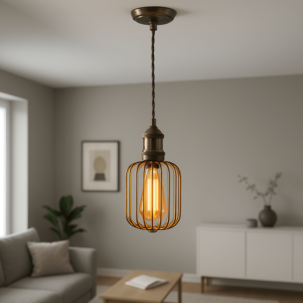 Lights  -  26005GO Drum Ceiling Light  -  60014346