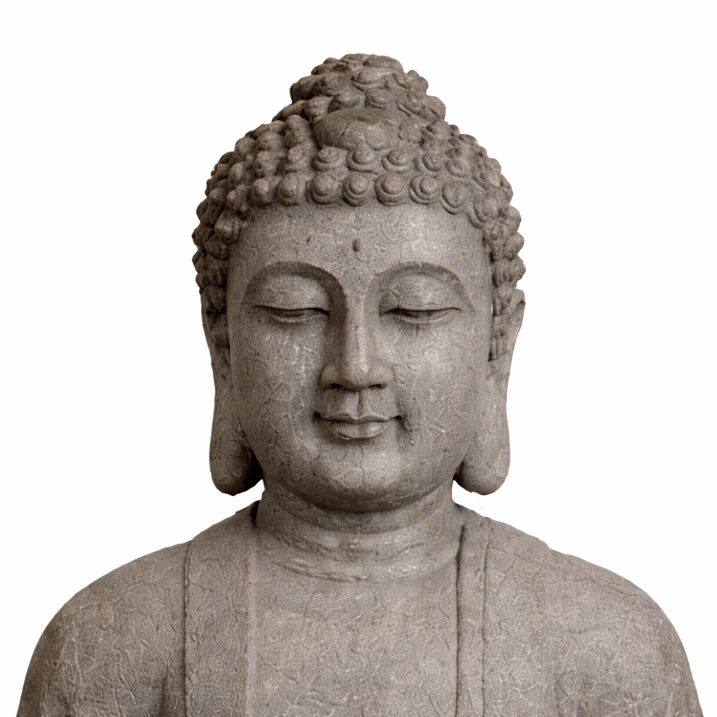 Gardening  -  Sitting Buddha Water Feature - Grey/Black  -  60014439
