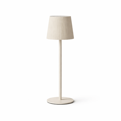 Lights  -  Beige Pleated Table Lamp - 10 x 36cm  -  60014496