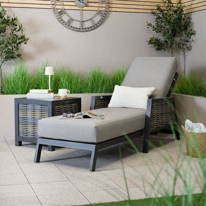 Gardening  -  Weatherking Ascot Sunlounger & Side Table  -  60014502