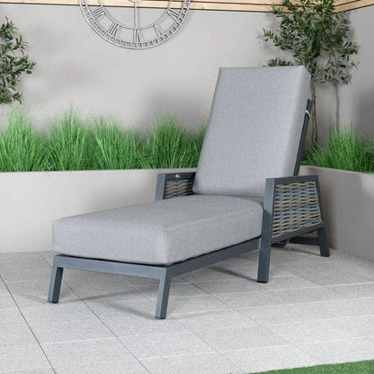 Gardening  -  Weatherking Ascot Sunlounger & Side Table  -  60014502
