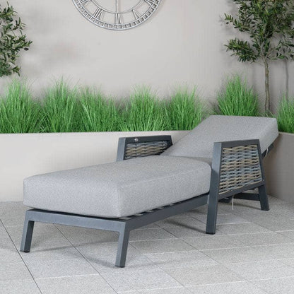 Gardening  -  Weatherking Ascot Sunlounger & Side Table  -  60014502